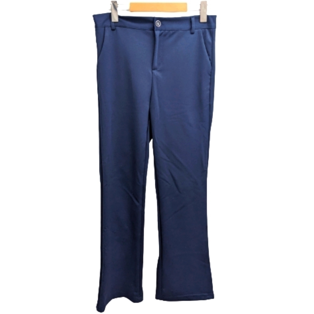 Women's flared navy trousers size M